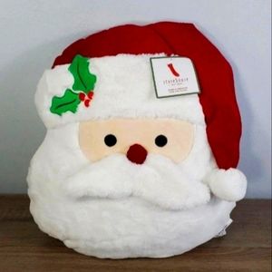 Storehouse Christmas santa pillow nwt